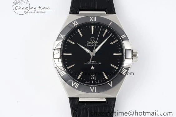 0104 Constellation Black Ceramic SS SBF 1:1 Best Edition Black Dial on Black Gummy Strap A8900 Super Clone TimelessDesign 7798